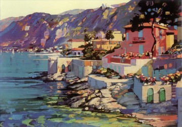 地中海 11 ビーチ Oil Paintings